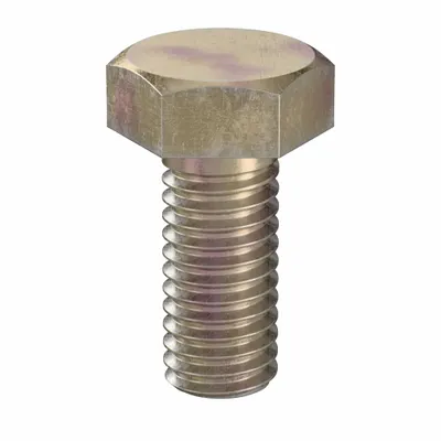 LINDSTROM Hex Head Cap Screw: Steel, Class 10.9, Zinc Yellow, M6, Metric, 14 mm lg - Class 10.9 Steel Hex Head Cap Screws