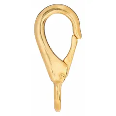 Bronze eyelet spring snap with a solid gate and 5/8 in opening. Suitable for non-lifting applications such as securing lines, tethers, or light-duty rigging where corrosion resistance is required.