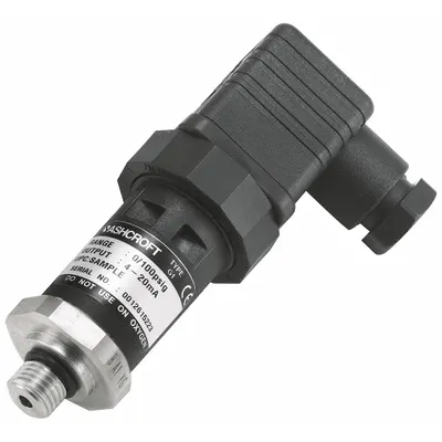 ASHCROFT Pressure Transmitter: 0 psi to 5,000 psi, 1 to 5V DC, DIN 43650 Form A Connector - Pressure Transmitters with DIN 43650 Form A Connector