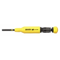 MEGAPRO Multi-Bit Screwdriver: Phillips/Slotted/Square/Torx Tip, 12 Tips, 8 1/2 in Overall Lg (MPN 151SL44-B)