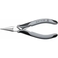 Electronic Pliers: ESD-Safe, 5 3/4 in Overall Lg, 1 3/8 in Jaw Lg, 1/8 in Tip Wd, Smooth (MPN 35 52 145 ESD)
