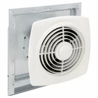 Exhaust Fan: 180 cfm, 195 sq ft Coverage, 8 in Duct, 9 sones, For 4 1/2 in to 9 1/2 in Wall Thick (MPN 509)