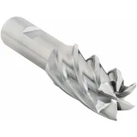 CLEVELAND Square End Mill: High Speed Steel, 6 Flute, 1-1/8" Mill Dia, 1-3/8" LOC, 3-5/8" OAL (MPN C75026)