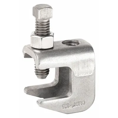NVENT CADDY Beam Clamp: 305 Stainless Steel, 1,130 lb Load Capacity - C-Clamp Style Beam Clamps