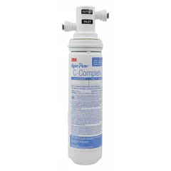 Point-of-use water filter system with activated carbon media. Reduces lead. 750-gallon service life. White finish. For under-sink or countertop installation in residential or light commercial settings.