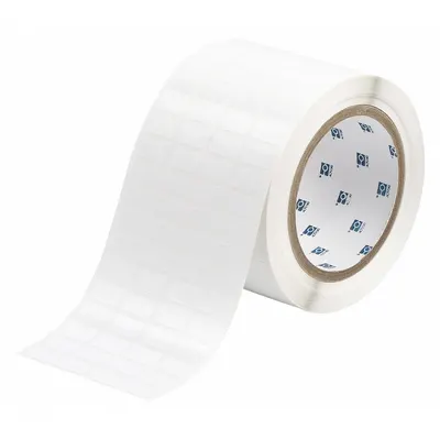 BRADY Pre-Cut Label Stock Roll: 3/8 in x 45/64 in, 3 11/32 in x 3/8 in, Polyester - Brady Precut Label Rolls
