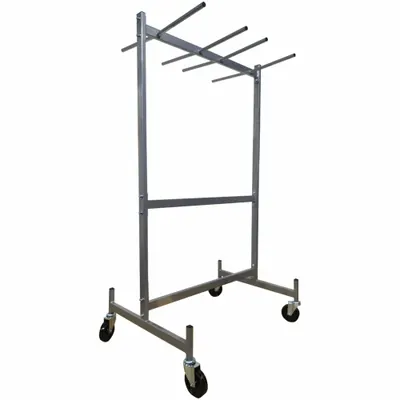 Dayton Chair and Table Cart: 500 lb, 43 1/2 in L x 31 5/8 in W x 74 in H, For 24 Chairs - Hanging Racks for Folding Chairs & Rectangular Tables