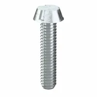 Tamper Resistant Screw: #8-32 Thread Size, 3/4 in Lg, Steel, Zinc-Plated, Round, Tri-Groove, 100 PK (MPN #0135)