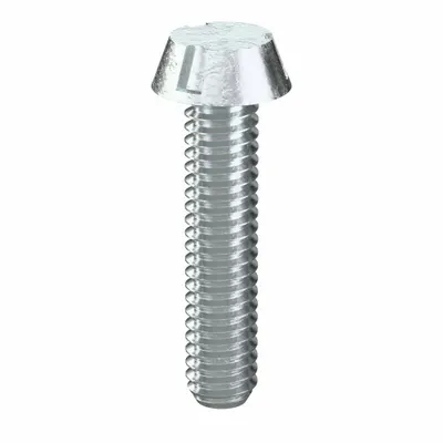 TAMPER-PRUF SCREW Tamper Resistant Screw: #8-32 Thread Size, 3/4 in Lg, Steel, Zinc-Plated - Round Head Conical Tamper-Resistant Machine Screws