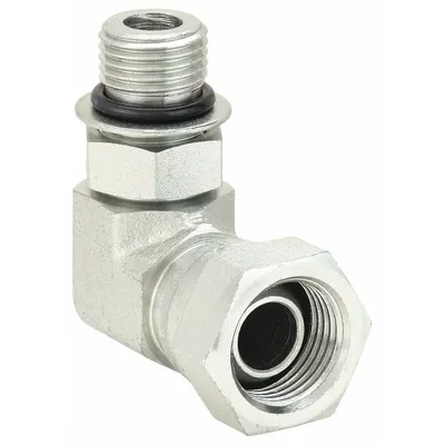 AEROQUIP Hydraulic Hose Adapter: 1/2 in x 1/2 in Fitting Size, Female x Male, NPSM x ORB - NPSM-to-ORB Steel Hydraulic Hose Adapters