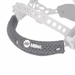 Foam replacement sweatband for welding helmets. Absorbs perspiration to maintain comfort and hygiene during extended welding operations. Direct replacement for original headgear assembly.