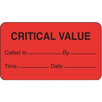 Label: 1 3/4 in Wd, 1 in Ht, Red, Rectangle, Paper, English, 1,000 PK (MPN 141487)