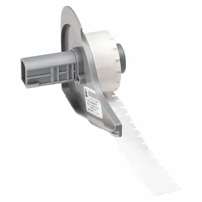 BRADY Pre-Cut Label Stock Roll: 13/64 in x 1/2 in, 1/2 in x 13/64 in, Polyester - Brady Precut Label Rolls