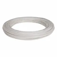 PEX Type B tubing for general plumbing applications, including hot and cold water supply lines, radiant heating systems, and hydronic distribution. The 1/2 in diameter white coil provides flexibility for long, continuous runs, reducing the need for fittings. Supplied in a 500 ft coil
