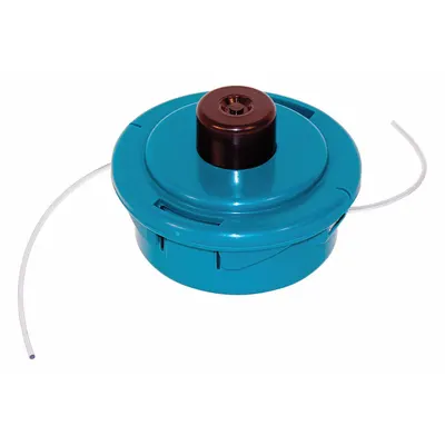 MAKITA String Trimmer Head: Nylon, 0.095 in Dia, 4 1/2 in Overall Lg, Round, Teal - String Trimmer Replacement Heads