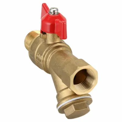 OEM Ball Valve w/ Combination Strainer: 1/2 in - Brass Strainer/Ball Valves
