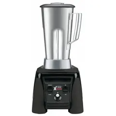 This heavy-duty blender features a 3 1/2 hp motor, variable speeds with pulse function, and switch actuation. The stainless steel construction is suited for high-volume blending in commercial kitchens, bars, and restaurants. Operates on 120V AC.