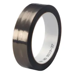 3M 5490 is a PTFE slick surface tape with a silicone adhesive on a brown polytetrafluoroethylene film backing. It measures 1 inch wide by 36 yards long and is 3.7 mil thick. This tape provides a non-stick surface for industrial applications such as chute linings, guide rails, and heat-sealing equipment.