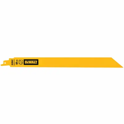 DEWALT Reciprocating Saw Blade: 18 Teeth per Inch, 12 in Blade Lg, 1 in Blade Thick - Thin-Metal-Cutting Blades