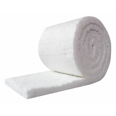 UNITHERM Ceramic Fiber Insulation: Aluminum Silicate, 12.5 ft Lg, 24 in W, 2 in Thick - Ceramic Fiber Insulation Blankets