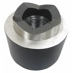 A die for use with a hydraulic punch driver to create clean holes in sheet metal, plastic, and fiberglass. Commonly applied in electrical panel fabrication, HVAC ductwork, and industrial enclosure assembly.