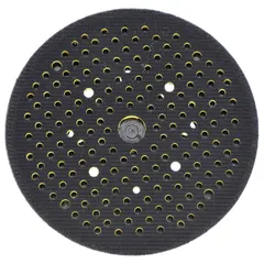 This NORTON backing pad is designed for vacuum-assisted sanding with hook-and-loop discs. The 6-inch diameter and multi-hole configuration support efficient dust extraction during surface preparation. It features a 5/16"-24 threaded-shank for tool connection.