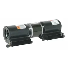 Direct-drive blower with 2 7/8-inch wheel diameter, delivering 187.5 cfm at 1/40 hp. Powered by a 115V AC, single-phase open dripproof motor. Suitable for standard ventilation and cooling in industrial equipment, electronics cabinets, and confined spaces.