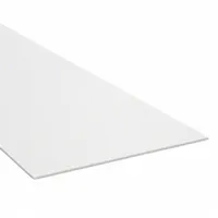 HDPE Sheet: 0.25 in Thick, 4 ft x 4 ft, Opaque, Off-White, 4,600 psi Tensile Strength, 1.94 ft-lb/in
