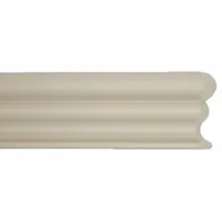 ACROVYN Accent Rail: FR-252, PETG, Oyster Gray, 2 1/2 in Overall Ht, 9 1/2 ft Overall Lg (MPN FR252929N)
