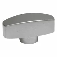 JW WINCO Wing Nuts; Wing Knobs: Wing, Stainless Steel, M5 Thread, 8 mm Thread Lg, 26 mm Dia (MPN 434-NI-26-M5-MT)