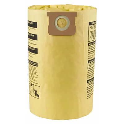 SHOP-VAC 9067333 Dry Pickup 2-Ply Paper Vacuum Bag - Shop Vacuum Bags