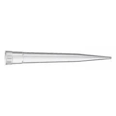 Sterile pipette tip made from biomedical grade plastic with a 10 µL capacity. Individually wrapped and includes a filter to prevent aerosol carryover. Clear color for easy liquid level visibility. Compatible with universal pipettes. Used for precise liquid handling in molecular biology, microbiology, and clinical applications.