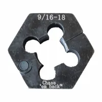 AME Automotive Rethread Die: Thread Repair Die, 1 1/4 in Overall Lg, 1 1/2 in Overall Wd, Steel (MPN 31204)