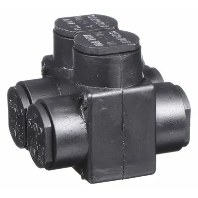 BURNDY Multitap Connector: 2 Port, Double-Sided Entry, 14 AWG – 2/0 AWG Wire Size - Dry-Location Double-Sided Entry Multitap Connectors