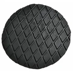This black rubber anti-skid pad is a replacement part for machine rollers. It is designed to reduce slippage during material handling operations, providing stable roller movement in industrial equipment.