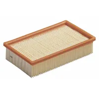 Standard dry-pickup paper filter for Fein vacuums. Compatible with models 9-20-27 and 9-20-28. Captures dry dust and debris in industrial shop vacuum applications such as machining, construction, and maintenance clean-up
