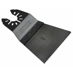 Steel blade with open-back universal OIS mount, 3 13/16 in overall length, designed for plunge cutting in wood. Suitable for renovation, flooring, and trim work requiring precise flush cuts.