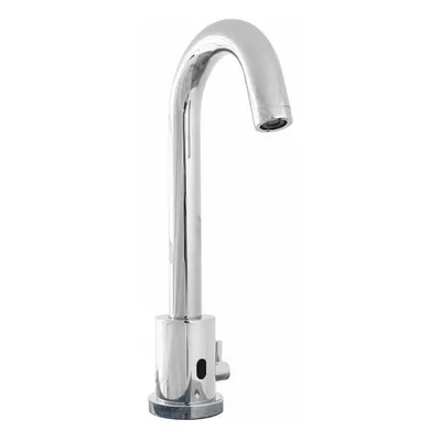 SENSORFLO Bathroom Sensor Faucet: SENSORFLO, Brass, Polished Chrome Finish, Single-Post - Single-Post Sensor Bathroom Faucets