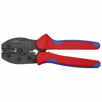 KNIPEX 97 52 34 Controlled-Cycle Crimping Pliers, 8 5/8 in, Deluxe Cushion Grip - Controlled-Cycle Wire Connector & Terminal Crimpers