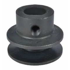 This V belt drive pulley is a power transmission component used to transfer rotational motion between shafts via a V-belt. It is suitable for applications such as conveyors, pumps, and fans in industrial machinery.