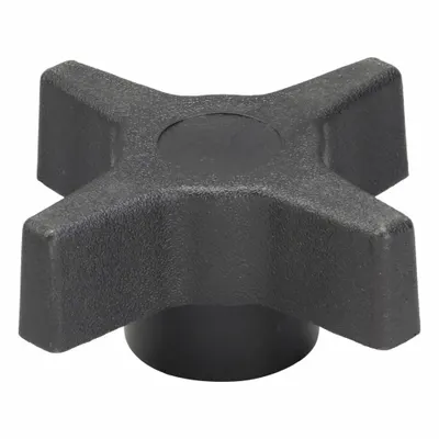 INNOVATIVE COMPONENTS 4-Arm Knob with Threaded Hole - 4-Arm Knobs with Threaded Hole
