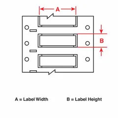 Precut sleeve label roll made of yellow matte polyolefin, sized 1/8 in x 2 in, designed for wire identification on 16 AWG to 22 AWG conductors. Compatible with Brady IP Series printers for on-demand printing. Suitable for marking wires in electrical panels, machinery, and control cabinets.