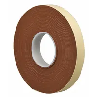 TAPECASE Foam Tape: Continuous Roll, 1 in Roll Wd, 10 yd Overall Roll Lg, 125 mil Thick, Conformable