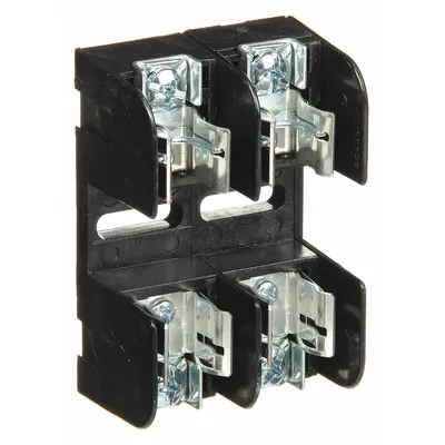 MERSEN Fuse Block: Open Block Design, 2 Pole, 250 V AC, Pressure Plate - Fuse Blocks for UL Class RK1 & RK5 Fuses