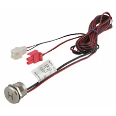 Wire-type piezo sensor cable for automatic faucets. Operates at 9V DC with a universal 4-pin male connector. Overall length 4 3/4 inches. Compatible with LR1741 series.