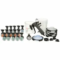 3M Conventional Spray Gun Kit: HVLP, 1/2 in to 13 in, 1/4 in Air Inlet Size, Paints, BSP/NPS (MPN 26778)