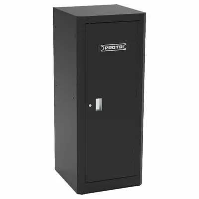 PROTO Side Cabinet: Black, 6 Drawers, Keyed, 27 in W x 27 in D x 65 in H, Black / Gloss - Heavy-Duty Side Cabinets
