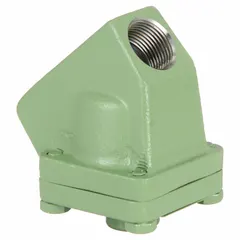 Forged steel thermostatic steam trap with straight-thru design. Rated for 5,900 lb/hr condensate capacity at 450 psi maximum pressure. 3/4 in FNPT inlet. Used for condensate removal in high-pressure steam systems such as process heating, tracing, and main drip service.