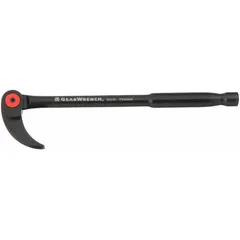 This rolling-head pry bar features a wedge end for prying, lifting, and positioning materials in tight spaces. With an 8 in overall length, 1/4 in bar width, and 4 in end width, it provides controlled leverage without marring surfaces. The T No type design has no nail slots and is suitable for industrial maintenance, construction, and metalworking applications.