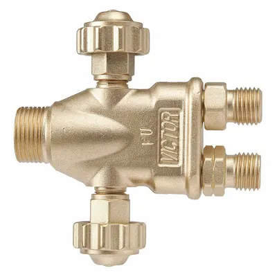 VICTOR Torch Handle, J-40 Series, 3/8"-24 Inlet, 3-3/4" Length - Victor-Style Torch Handles